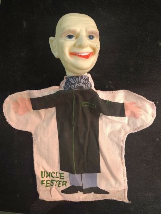 1964 Ideal " Addams Family " Uncle Fester Hand Puppet