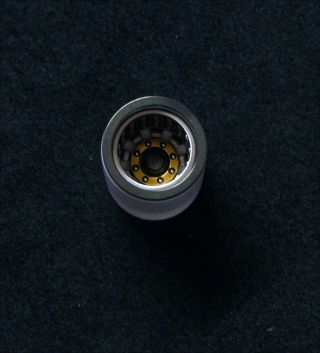 7/8 " Custom Lightsaber Blade Plug Mechanical Design Black,  Gold Multi Ring