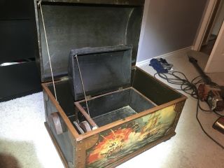 Vintage Wooden Toy Chest