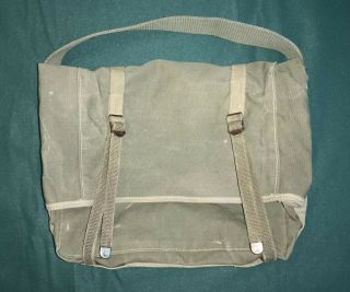 Ww2 1940s U.  S.  Marine Haversack Lower Pack Bag Army Green