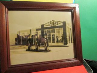 The Vitrolite Co.  Diamond Service Station 8x10 Photograph Framed