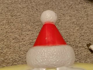 Vintage Santa Face Star Light Up Blow Mold Union Products 1991 2