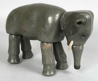 Schoenhut Glass Eye Elephant - Humpty Dumpty Circus - Full Size - 9 " Long