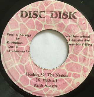Keith Hudson Healing Of The Nation Disc Disk Joint International Ja2530 Us Ex
