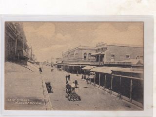 Vintage Postcard Kent St Maryborough Queensland 1900s