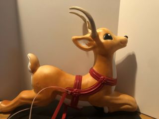Grand Venture Christmas Reindeer Blow Mold With Antlers
