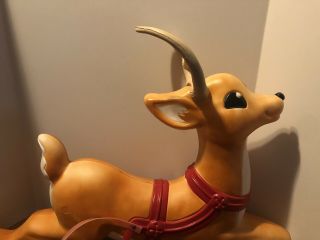 Grand Venture Christmas Reindeer Blow Mold With Antlers 2