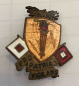 1940’s Ww2 Us Military Army Signal Corps School Di Unit Insignia Collar Disk Pin