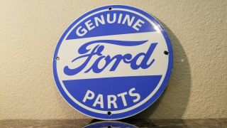 Vintage Ford Motors Porcelain Auto Parts Dealer Gas Tractor Service Station Sign