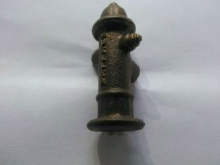 Vintage " Small " Mueller Brass Fire Hydrant Paper Weight 2 1/2 " Decatur.  Il