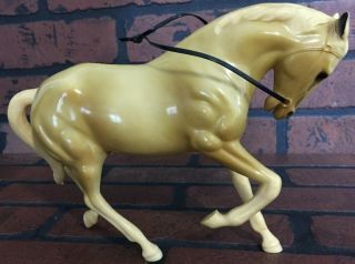 Blond With White Mane And Tail Vintage Hartland Plastic Horse