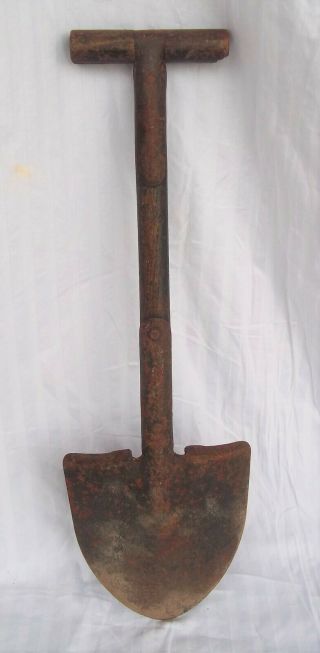 Vtg WWII US Army Military T - Handle Shovel Entrenching Tool 2