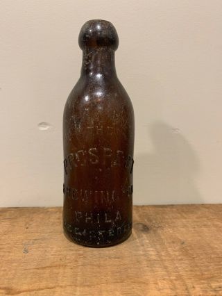 The Prospect Brewing Co - Philadelphia Pa Amber Blob Top Squat Bottle