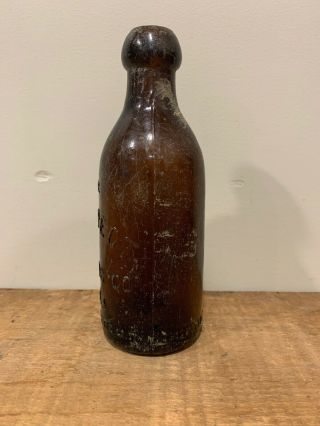The Prospect Brewing Co - Philadelphia PA Amber Blob Top Squat Bottle 2