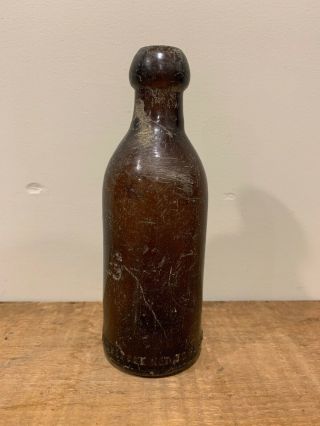 The Prospect Brewing Co - Philadelphia PA Amber Blob Top Squat Bottle 3