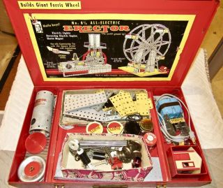 Vintage A.  C.  Gilbert Erector Set No.  8 1/2 All Electric Builds Giant Ferris Whe