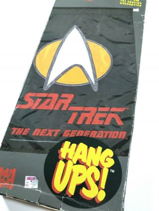 Vintage 90s Star Trek The Next Generation Tng Hang Ups Flag