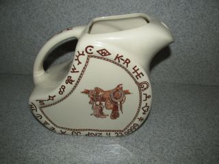Vintage Wallace China Boots And Saddle Pitcher.