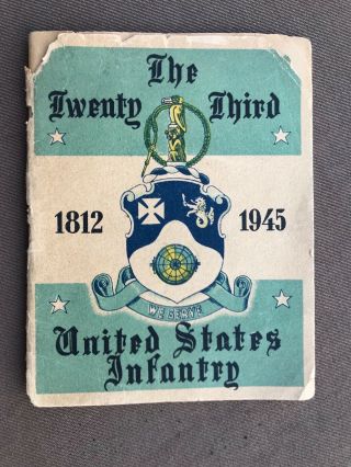 Wwii History 23rd Infantry Regiment 2nd Division Eto