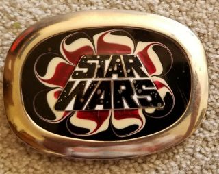 Star Wars Logo Metal Belt Buckle Vintage 1977 Year Of Release