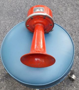 Vintage 1950s Red Fire Alarm School Horn 12v Safety Siren By Simplex