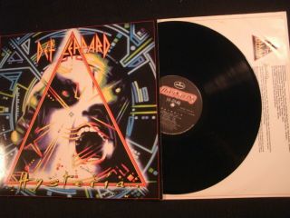 Def Leppard - Hysteria - 1987 Orig.  Vinyl 12  Lp.  / Vg,  / Hard Rock Metal