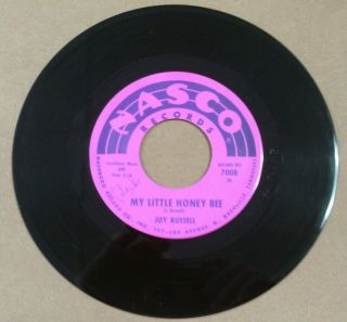 Joy Russell " My Little Honey Bee / Woman " Rockabilly Swing 45 On Nasco Nm