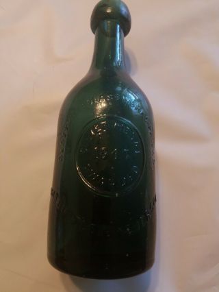 E.  Roussel philada pontiled soda bottle 1847 2