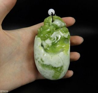 Natural Hand - Carved Chinese Jade Sculpture Hand Player Weight 306g Dragon Hp009
