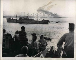 1943 Press Photo Marines Set To Invade Bougainville Island In The Pacific