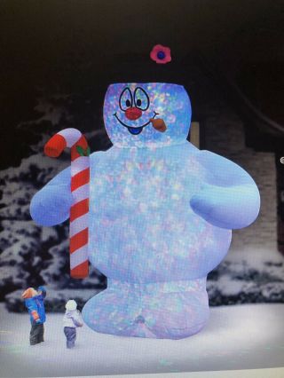 Frosty The Snowman Giant 18 Ft Inflatable Light Show,  8 Or 9 Out Of 10