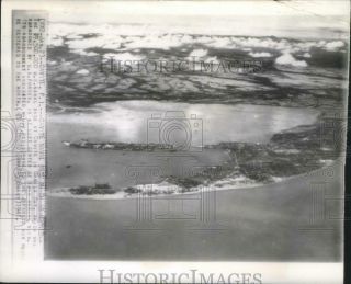 1942 Press Photo Aerial View Of Cavite Naval Base In Manila Bay,  Philippines