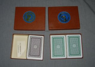 The Horseshoe Club playing cards,  two boxes with three decks 3