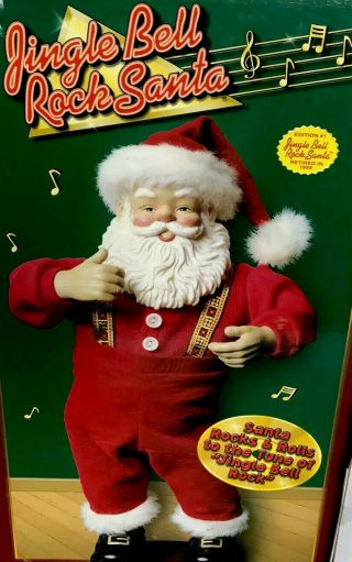 Jingle Bell Rock Santa Animated Dancing Musical Santa 1998