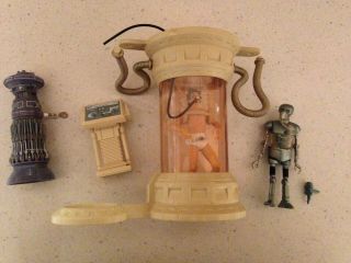 Star Wars Luke In Bacta Tank With Fx - 7 And 2 - 1b Medical Droids 3.  75 " Figure