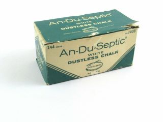 Vintage Binney & Smith An - Du - Septic Chalk 1403 Crayola 144 Ct Box Almost Full
