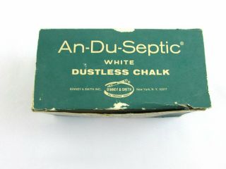 Vintage Binney & Smith An - Du - Septic Chalk 1403 Crayola 144 Ct Box Almost Full 3