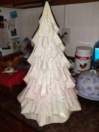 Mcm Signature 1964 Twinkle Light Econoline Plastic Christmas Tree Iob