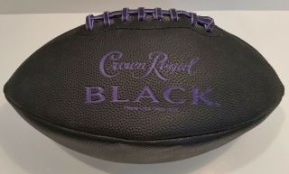 Crown Royal Black Canadian Whisky Whiskey Promotional Leather Football