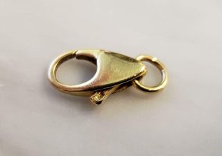 14k Solid Yellow Gold Lobster Clasp Only 1.  2 Grams 1 - H135