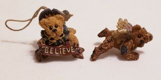 Boyds Bears Nativity 3 Ariel & Clarence As The Pair O’ Angels 7e