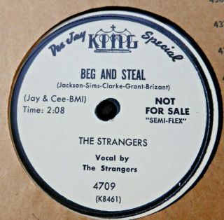 78 Rpm Doo Wop 1954 The Strangers King Semiflex Deejay 4709 Beg And Steal M -