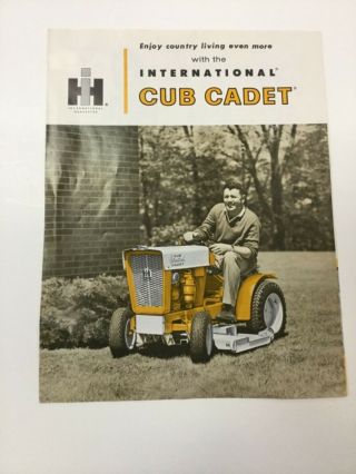 1961 International Harvester Cub Cadet Lawn Garden Tractor Dealer Sales Brochure