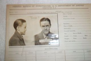 Ohio Penitentiary Inmate Reward $50.  00 1929 Poster