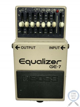 Boss Ge - 7,  Equalizer,  7 Band,  Made In Japan,  1983,  Vintage Guitar Effect Pedal