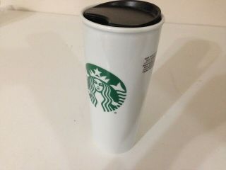 Starbucks Coffee Cup Travel Mug Tumbler Grande 16oz White/green Mermaid Logo
