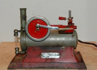 Vintage Empire B - 30 Electric Steam Engine With Solid Fly Wheel,  Runs - See Video
