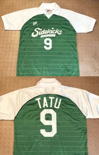 Dallas Sidekicks Tatu 9 Misl Jersey,  Lg Union Jacks,  Vintage Soccer
