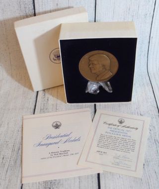 Jimmy Carter Vintage 1977 Official Inaugural Medal Franklin Bronze Proof