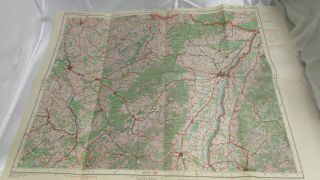 Ww2 Era British War Office Map Of Strasbourg,  France Dated 1943 - 23 " X 31 "